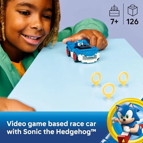 LEGO SONIC THE HEDGEHOG SONIC CARRERA DE COCHES DE RAYO DE VELOCIDAD PARA NIÑOS Y NIÑAS SET - 2