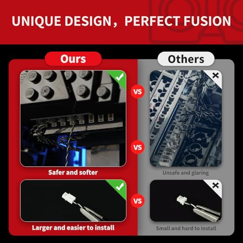BRIKSMAX KIT DE LUCES 20 PARA CASCO LEGO KYLO REN INNOVADORA ILUMINACION LED COMPATIBLE CON LEGO - 4