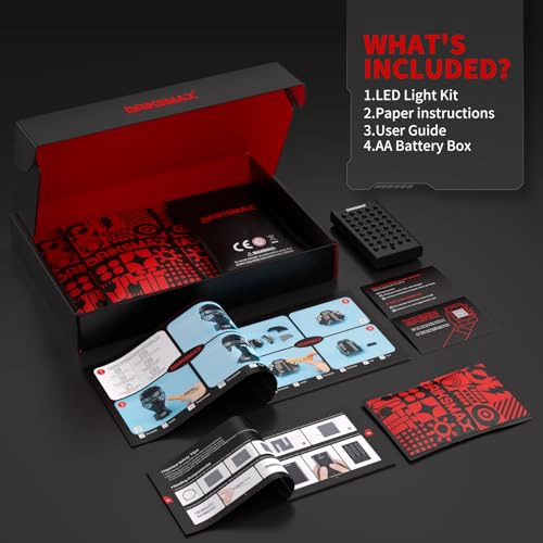 BRIKSMAX KIT DE LUCES 20 PARA CASCO LEGO KYLO REN INNOVADORA ILUMINACION LED COMPATIBLE CON LEGO - 6
