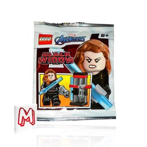 LEGO MARVEL SUPER HEROES AVENGERS TOWER BATTLE MINIFIGURE VIUDA NEGRA BRAZOS IMPRESOS CON SOPORTE - 2