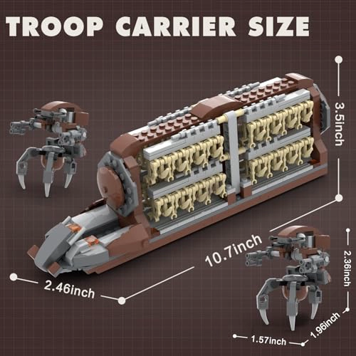 CONJUNTO DE CONSTRUCCION DEL EJE RCITO DE BATALLA DE BRICKTRIBE PELOTON DE CLON DE ATAQUE DE 537 - 6