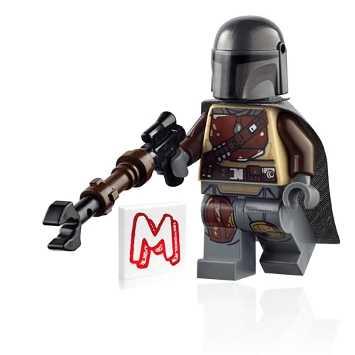 LEGO MINIFIGURA DE STAR WARS THE MANDALORIAN CON BLASTER Y PANTALLA LATERAL 75292 - 1