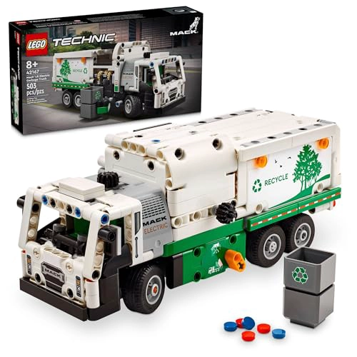 LEGO TECHNIC MACK LR CAMION DE BASURA ELE CTRICO DE JUGUETE CAMION CONSTRUIBLE PARA NIÑOS PARA JUEGO - 1