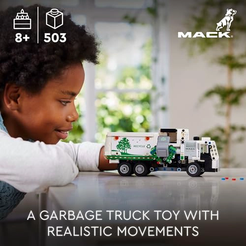 LEGO TECHNIC MACK LR CAMION DE BASURA ELE CTRICO DE JUGUETE CAMION CONSTRUIBLE PARA NIÑOS PARA JUEGO - 2