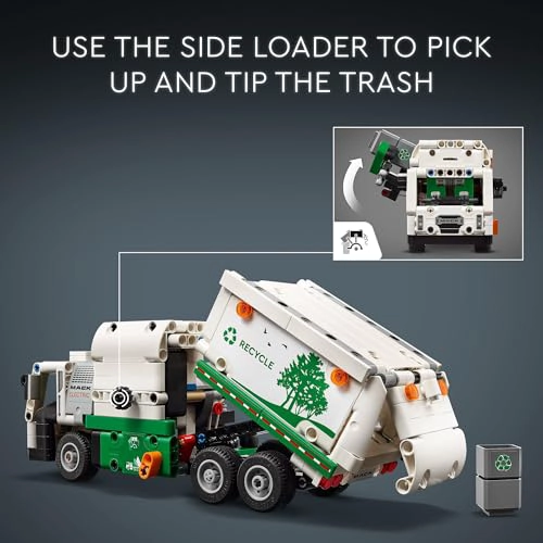 LEGO TECHNIC MACK LR CAMION DE BASURA ELE CTRICO DE JUGUETE CAMION CONSTRUIBLE PARA NIÑOS PARA JUEGO - 3