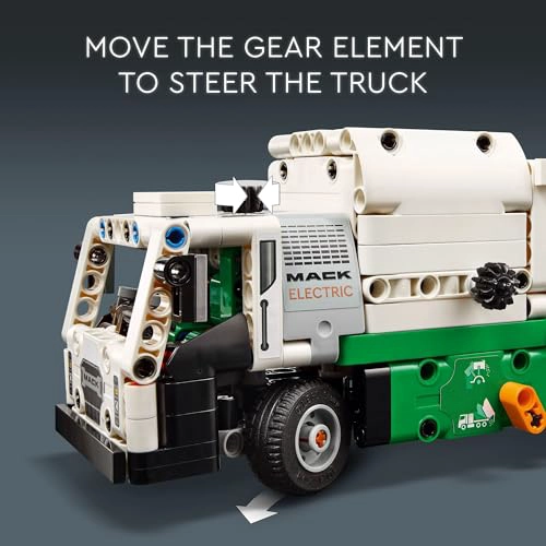 LEGO TECHNIC MACK LR CAMION DE BASURA ELE CTRICO DE JUGUETE CAMION CONSTRUIBLE PARA NIÑOS PARA JUEGO - 4