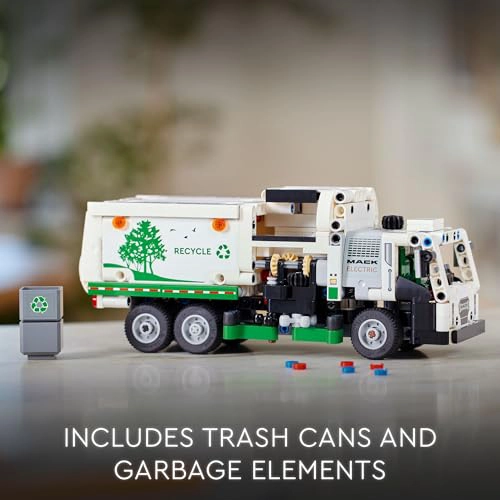 LEGO TECHNIC MACK LR CAMION DE BASURA ELE CTRICO DE JUGUETE CAMION CONSTRUIBLE PARA NIÑOS PARA JUEGO - 5