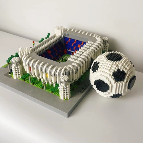 4800 PIEZAS ESTADIO DE FUTBOL DE MADRID CON PELOTA DE FUTBOL MICRO MINI JUEGO DE BLOQUES - 2