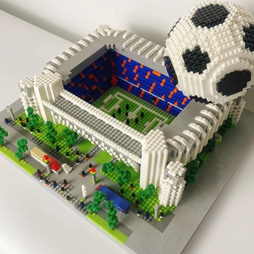 4800 PIEZAS ESTADIO DE FUTBOL DE MADRID CON PELOTA DE FUTBOL MICRO MINI JUEGO DE BLOQUES - 7