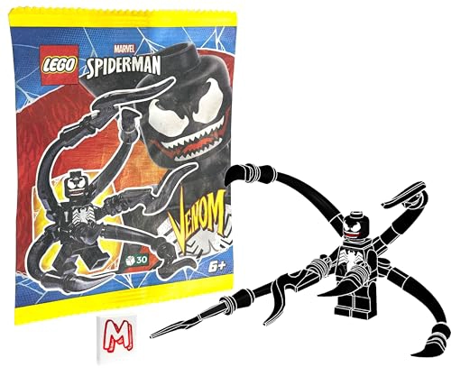 LEGO SUPER HEROES MINIFIGURA DE HOMBRE ARAÑA VENOM CON CUCHILLAS ESPIGADAS Y AZULEJO MINIFIGURELAND - 1