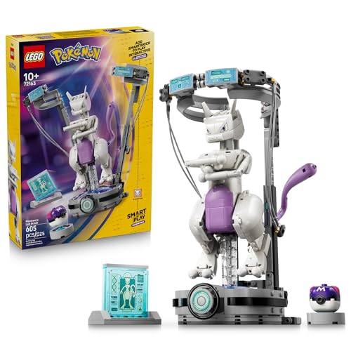 LEGO POKE MON SMART PLAY MEWTWOS LAB BREAK SET COMPATIBLE CON UNA ETIQUETA INTELIGENTE Y UNA FIGURA - 1