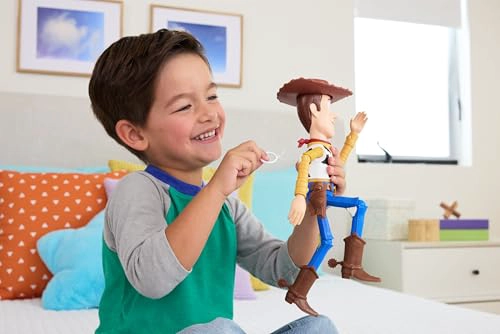 MATTEL DISNEY AND PIXAR TOY STORY 5 RUNNING WOODY FIGURA DE ACCION DE 12 PULGADAS CON 50 FRASES - 2