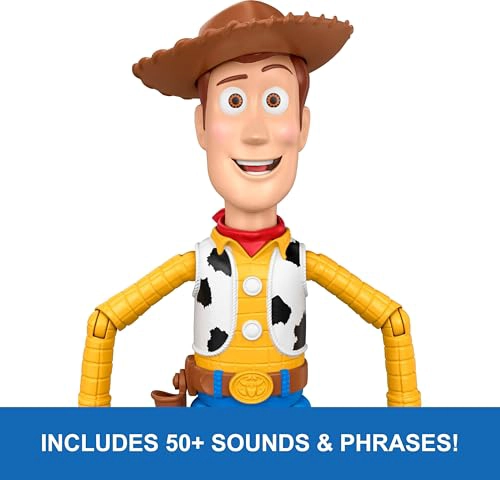 MATTEL DISNEY AND PIXAR TOY STORY 5 RUNNING WOODY FIGURA DE ACCION DE 12 PULGADAS CON 50 FRASES - 5