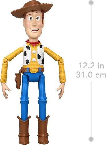 MATTEL DISNEY AND PIXAR TOY STORY 5 RUNNING WOODY FIGURA DE ACCION DE 12 PULGADAS CON 50 FRASES - 6