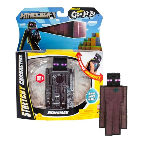 HEROES OF GOO JIT ZU PERSONAJES ELASTICOS DE MINECRAFT COLECCIONA ENDERMAN CON PERLA ENDER RELLENOS - 1
