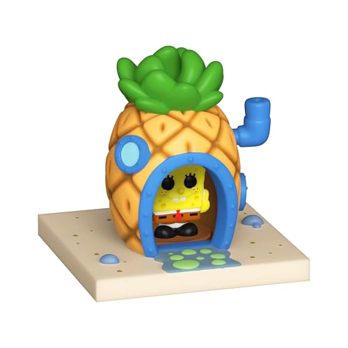 FUNKO POP BITTY TOWN BOB ESPONJA PANTALONES CUADRADOS BOB ESPONJA PANTALONES CUADRADOS Y CASA - 2