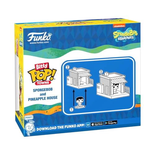 FUNKO POP BITTY TOWN BOB ESPONJA PANTALONES CUADRADOS BOB ESPONJA PANTALONES CUADRADOS Y CASA - 5