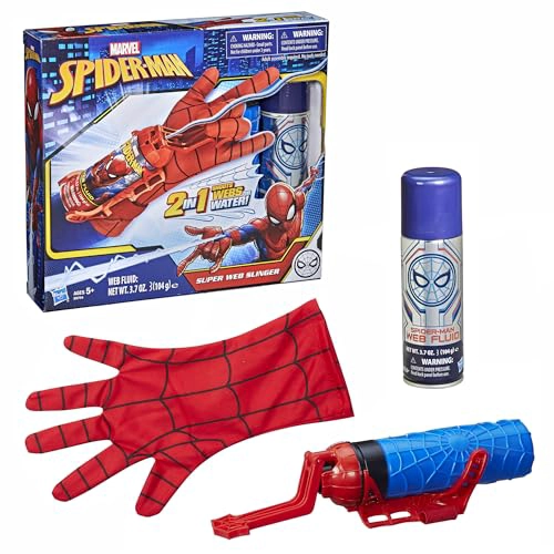 MARVEL SPIDERMAN SUPERLANZADOR DE TELARAÑAS 2 EN 1 DISPARA TELARAÑAS O AGUA JUGUETE LANZADOR - 1