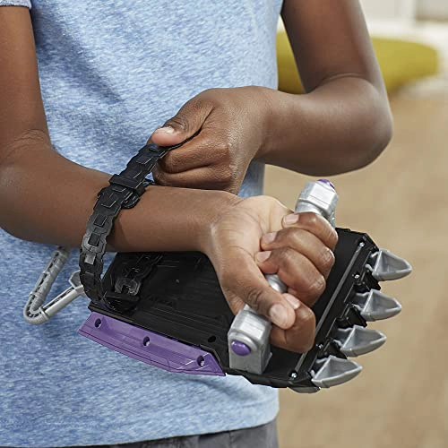MARVEL MECH STRIKE MECHASAURS BLACK PANTHER SABRE CLAW BLASTER NERF BLASTER CON 3 DARDOS JUEGO - 3