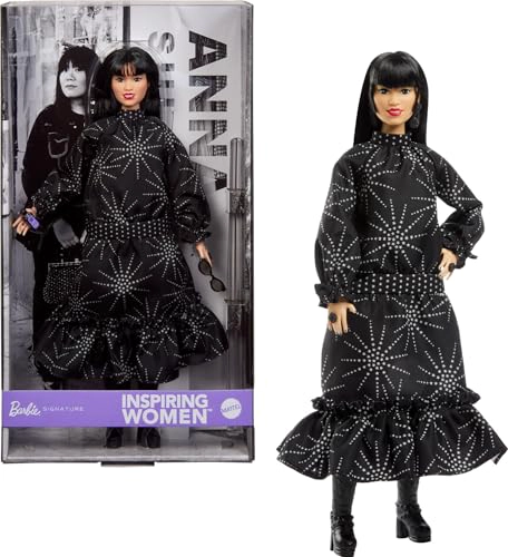 BARBIE INSPIRING MUÑECA ANNA SUI COLECCIONABLE PARA MUJER VESTIDO NEGRO BOHEMIO CHIC CON BOTAS - 1