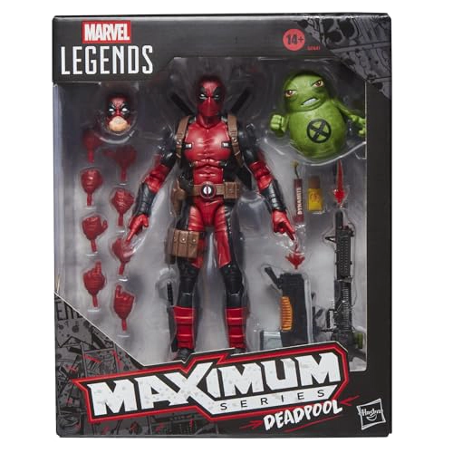 MARVEL LEGENDS SERIE MAXIMA DEADPOOL FIGURA DE ACCION DELUXE DE 6 PULGADAS DE DEADPOOL DE COMICS - 1