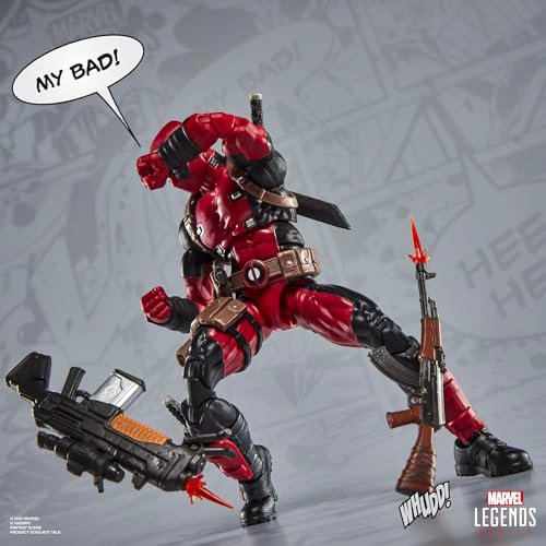 MARVEL LEGENDS SERIE MAXIMA DEADPOOL FIGURA DE ACCION DELUXE DE 6 PULGADAS DE DEADPOOL DE COMICS - 4