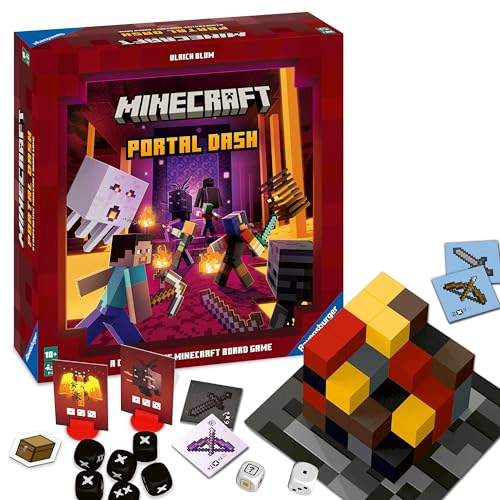 RAVENSBURGER MINECRAFT PORTAL DASH JUEGO DE MESA FAMILIAR ATRACTIVO PARA NIÑOS Y ADULTOS - 1