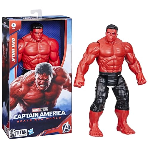 MARVEL STUDIOS CAPTAIN AMERICA BRAVE NEW WORLD TITAN HERO SERIES FIGURA DE ACCION DE HULK ROJO - 4