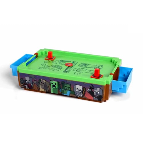 MINECRAFT MINI ARCADE AIR HOCKEY OVERWORLD JUEGO DE MESA MOTORIZADO DE 14 PULGADAS SONIDOS ICONICOS - 6