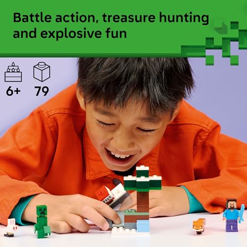 LEGO MINECRAFT AVENTURA EN TAIGA DE STEVE JUGUETE DE CONSTRUCCION PARA NIÑOS Y NIÑAS JUEGO DE VIDEO - 2