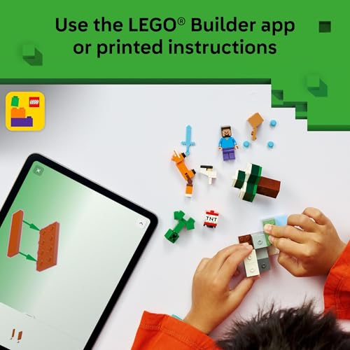 LEGO MINECRAFT AVENTURA EN TAIGA DE STEVE JUGUETE DE CONSTRUCCION PARA NIÑOS Y NIÑAS JUEGO DE VIDEO - 6