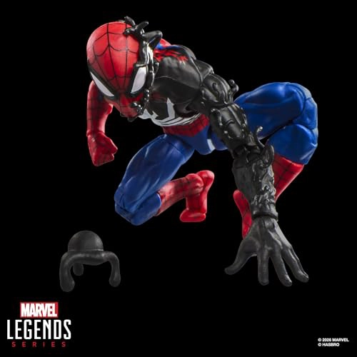 MARVEL LEGENDS SERIES SECRET WARS SPIDERMAN DISFRAZ DE ALIEN RETRO COMICS FIGURA DE ACCION - 3