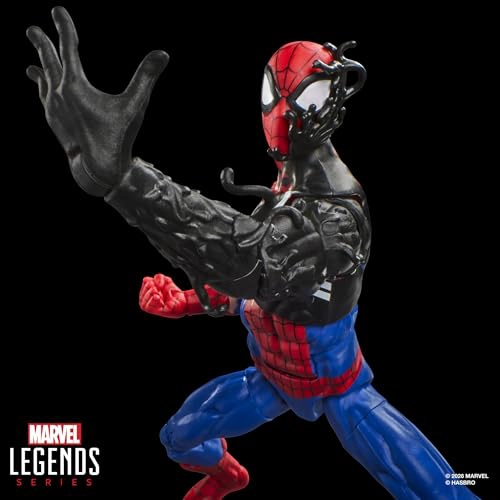 MARVEL LEGENDS SERIES SECRET WARS SPIDERMAN DISFRAZ DE ALIEN RETRO COMICS FIGURA DE ACCION - 4
