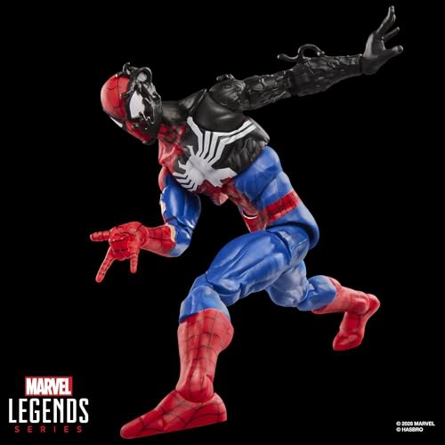 MARVEL LEGENDS SERIES SECRET WARS SPIDERMAN DISFRAZ DE ALIEN RETRO COMICS FIGURA DE ACCION - 5