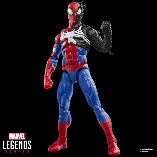 MARVEL LEGENDS SERIES SECRET WARS SPIDERMAN DISFRAZ DE ALIEN RETRO COMICS FIGURA DE ACCION - 6