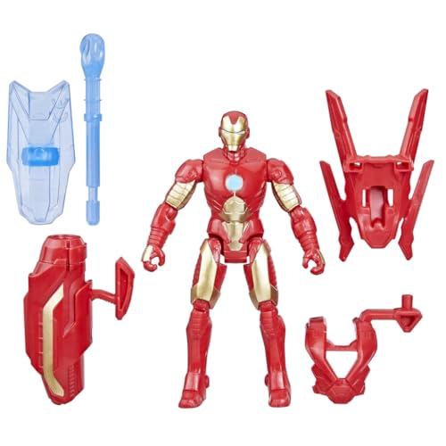 MARVEL EPIC HERO SERIES BATTLE GEAR IRON MAN FIGURA DE ACCION 4 PULGADAS JUGUETES DE SUPERHE ROES - 1