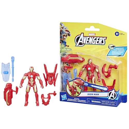 MARVEL EPIC HERO SERIES BATTLE GEAR IRON MAN FIGURA DE ACCION 4 PULGADAS JUGUETES DE SUPERHE ROES - 2