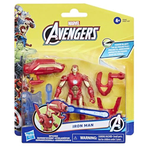 MARVEL EPIC HERO SERIES BATTLE GEAR IRON MAN FIGURA DE ACCION 4 PULGADAS JUGUETES DE SUPERHE ROES - 3