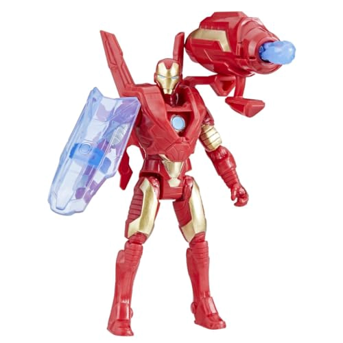 MARVEL EPIC HERO SERIES BATTLE GEAR IRON MAN FIGURA DE ACCION 4 PULGADAS JUGUETES DE SUPERHE ROES - 5