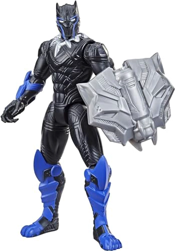 MARVEL AVENGERS MECH STRIKE FIGURA DE ACCION A ESCALA DE 6 PULGADAS PANTERA NEGRA CON ACCESORIO - 1