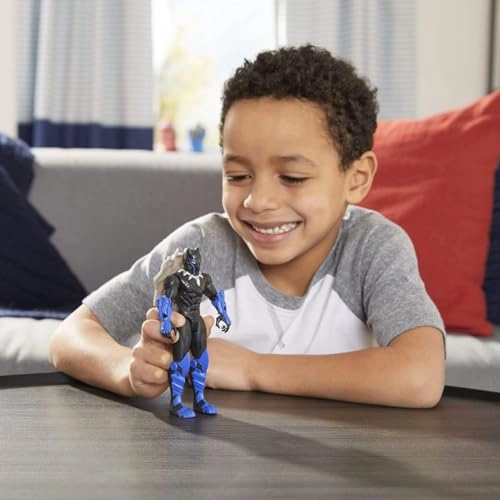 MARVEL AVENGERS MECH STRIKE FIGURA DE ACCION A ESCALA DE 6 PULGADAS PANTERA NEGRA CON ACCESORIO - 3