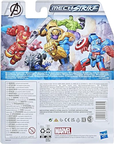 MARVEL AVENGERS MECH STRIKE FIGURA DE ACCION A ESCALA DE 6 PULGADAS PANTERA NEGRA CON ACCESORIO - 4