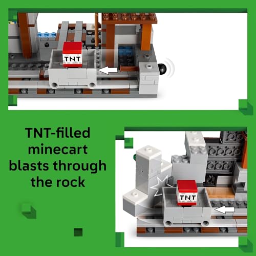 LEGO MINECRAFT THE PICKAXE MINE JUGUETE PARA NIÑOS JUEGO DE CONSTRUCCION PARA NIÑOS Y NIÑAS JUGUETE - 3