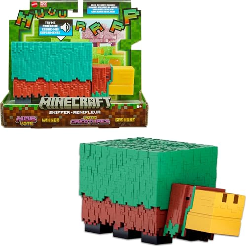 MATTEL MINECRAFT FIGURA DE ACCION DE SNIFFER CON SONIDOS PRECISOS PARA EL JUEGO JUGUETE - 1