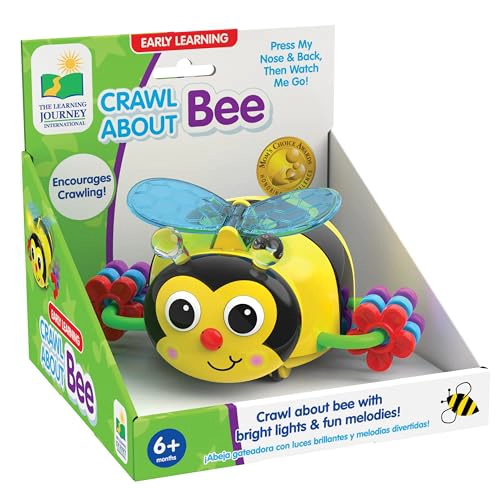 THE LEARNING JOURNEY APRENDIZAJE TEMPRANO CRAWL ABOUT BEE JUGUETES PARA GATEAR PARA BEBE S DE 6 A 12 - 1