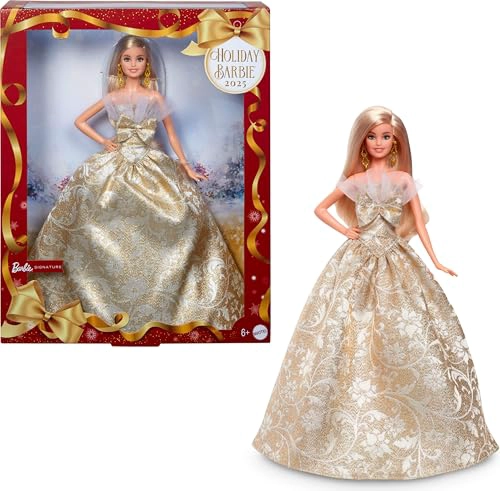 BARBIE HOLIDAY BARBIE SIGNATURE MUÑECA Y CASA RUBIA DE VESTIR COLOR NEGRO JUEGO DE SIMULACION - 1