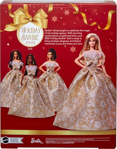 BARBIE HOLIDAY BARBIE SIGNATURE MUÑECA Y CASA RUBIA DE VESTIR COLOR NEGRO JUEGO DE SIMULACION - 7