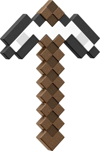 MATTEL MINECRAFT IRON PICKAXE BATTLE TOY ACCESORIO DE TAMAÑO INFANTIL PARA JUEGOS DE ROL - 1