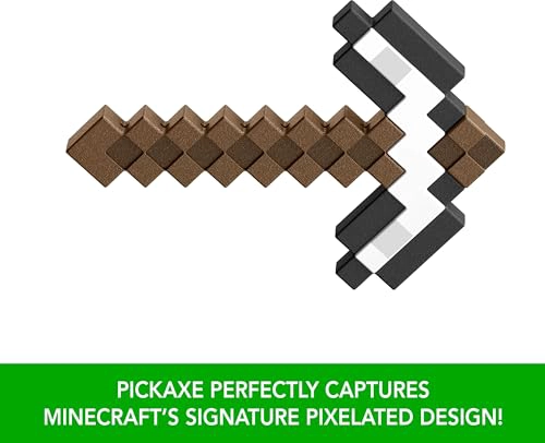 MATTEL MINECRAFT IRON PICKAXE BATTLE TOY ACCESORIO DE TAMAÑO INFANTIL PARA JUEGOS DE ROL - 4