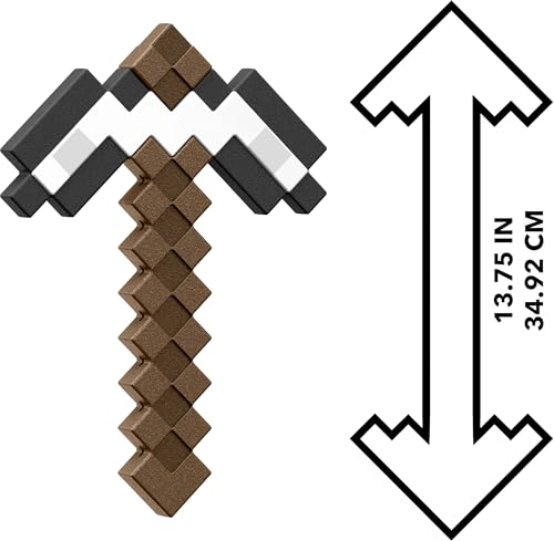 MATTEL MINECRAFT IRON PICKAXE BATTLE TOY ACCESORIO DE TAMAÑO INFANTIL PARA JUEGOS DE ROL - 6